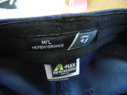 Taylormade Navy Tour Cage Fitted Golf Hat w/SIM TP5 logo stretch fit M/L - Picture 5 of 5