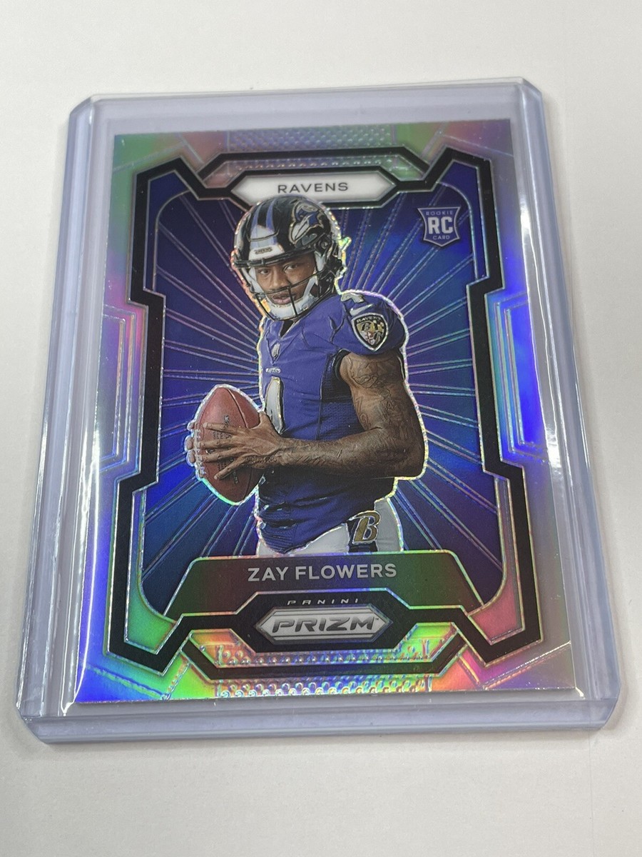 2023 Panini Prizm Zay Flowers Rookie Silver Variation #317! | eBay