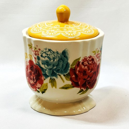 Pionierin Blütenjubiläum "Löffel voll Zucker" Bauernhaus Deckel Zuckerdose - Bild 5 von 8