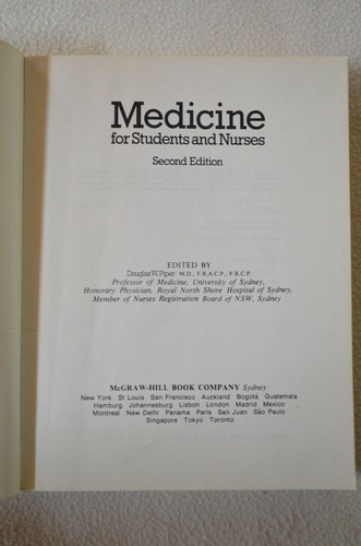 Medicine For Students And Nurses 2nd Edition By Douglas W. Piper Paperback 1980 - Picture 5 of 10