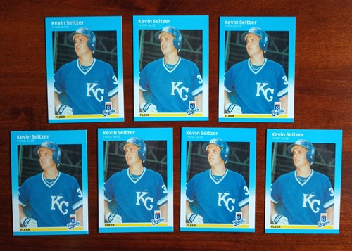1987 Fleer Update GLOSSY RC #U-108 KEVIN SEITZER - ROYALS - ROOKIE Lot of (7) - Picture 1 of 2