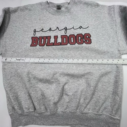 Georgia Bulldogs Sweatshirt Mens XL Gray Fleece Crewneck Sweater - Bild 5 von 11
