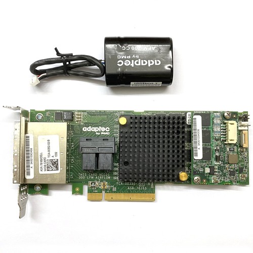 ADAPTEC ASR-78165/DELL 00KT1V 4-Port SAS/SATA 6Gb/s RAID Controller With battery - Picture 4 of 9