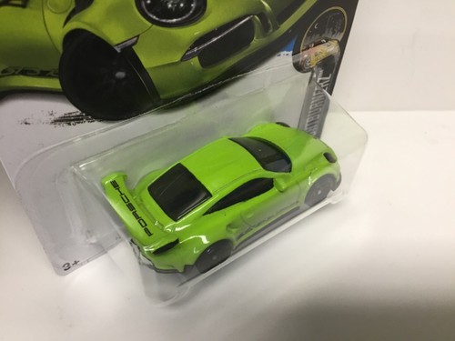 2015 HOT WHEELS PORSCHE 911 GT3 RS - 117/365 , NIGHTBURNERZ - 6/10 LIME GREEN - Picture 5 of 9