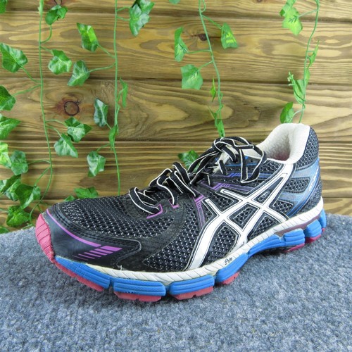Zapatillas deportivas para mujer ASICS GT-2000 negras sintéticas con cordones talla 9 medianas - Imagen 1 de 10
