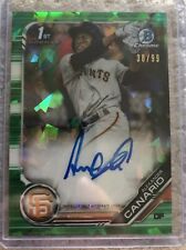ALEXANDER CANARIO 2019 Bowman Chrome Green Atomic Auto Autograph 38/99 Giants ALEXANDER CANARIO 2019 Bowman Chrome Green Atomic Auto Autograph 38/99 Giants