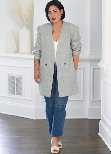 Blazer SIMPLICITY modello cucito 3071 Misses donna donna uomo, cappotto xs-xxl - Foto 4 di 8
