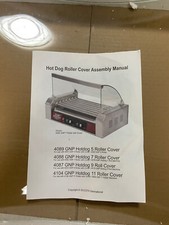 Glass Cover ONLY for GNP 4104 Hot Dog 11 Roller Grill Cooker Replacement