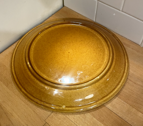 Homer Laughlin Golden Harvest Vintage 70s Dinner Plate Mustard Color - Picture 2 of 4