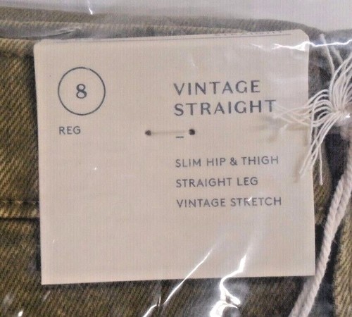 NEW Universal Thread Women's Vintage Straight Denim Jeans | Green X4324 | Size 8 - Picture 5 of 7