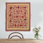 Indian Embroidered Tapestries, 4.6 X 5.3 Feet Kids room Textile, Gujrati Textile