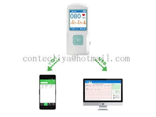 Nueva FDA Handheld Portable ECG EKG Machine Heart Beat Monitor LCD USB Bluetooth - Imagen 7 de 11