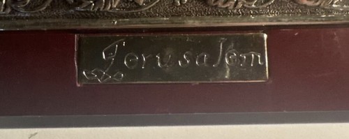 Laminate Sterling Silver Last Supper "Ultima Cena" Decorative Ornament 8.5” X 13 - Picture 2 of 4