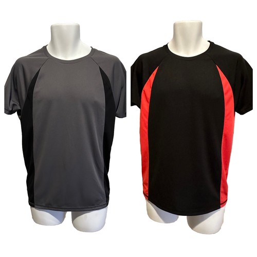 Bundle 2 Men's S American Eagle A87 Activewear T-Shirts Gray Black Short Sleeve - Picture 1 of 7