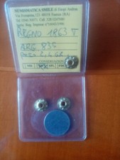 50 Centesimi 1863 Torino R Rara Vitt. Em. II Periziata Bb/bb+