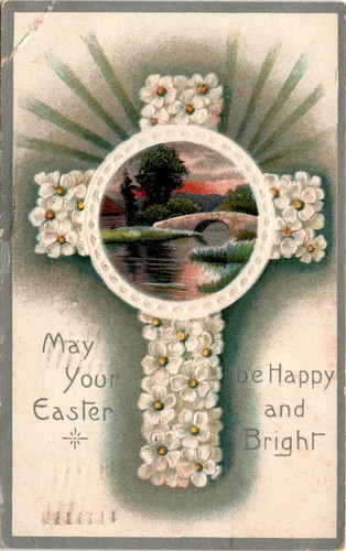 Ostern, Millie, Mrs. Mary Coons, New York, 22. März, Postkarte