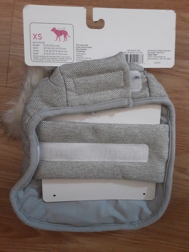 Boots & Barkley Weste mit Kapuze Katze/Hund - XS - grau Tweed  - Bild 3 von 3