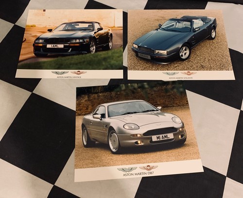 1995 GENEVA ASTON MARTIN DB7 - VANTAGE - VOLANTE PRESS PACK KIT BROCHURE +PHOTOS - Picture 2 of 4