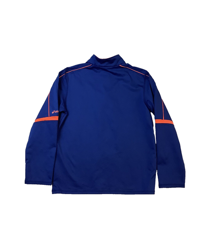Asics Running 1/4 Zip Blue Activewear Long Sleeve Shirt Boys Size XL (18-20) - Picture 2 of 11