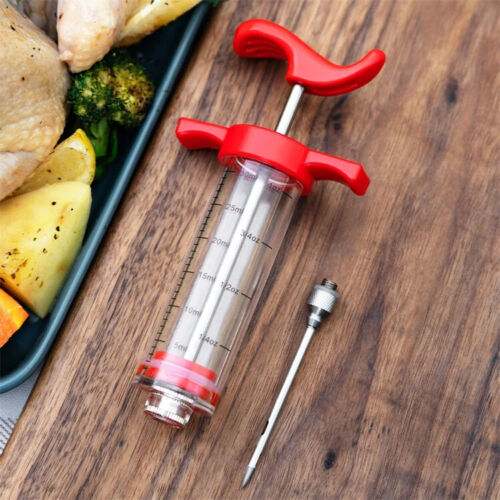 Meat Injector Syringe With 3 Marinade Injector Needles for BBQ Grill Turkey - Picture 19 of 21