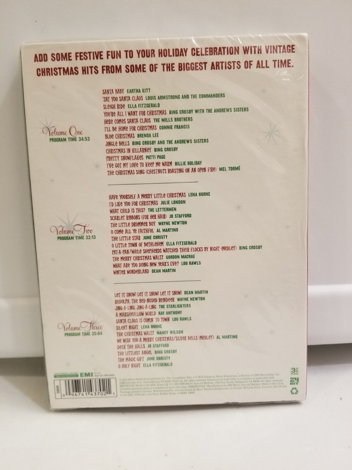 Santa Baby [Mood Media] by Various Artists (CD, 2012, 3 Discs) Brand