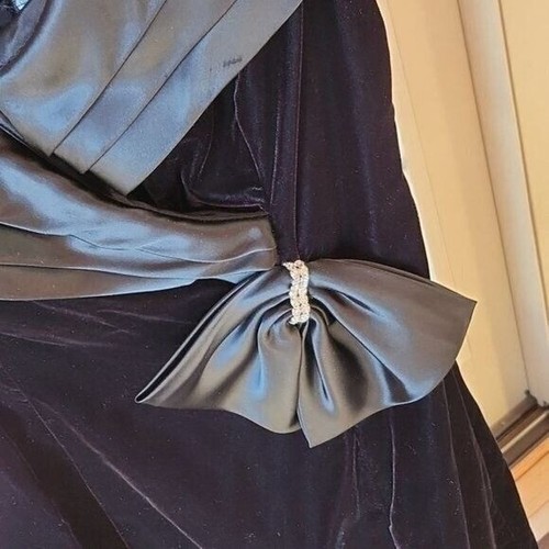 Maxi talla L.A. Glo adornado vintage cuello en V evento cremallera sin mangas Vestido 7/8 - Imagen 4 de 13