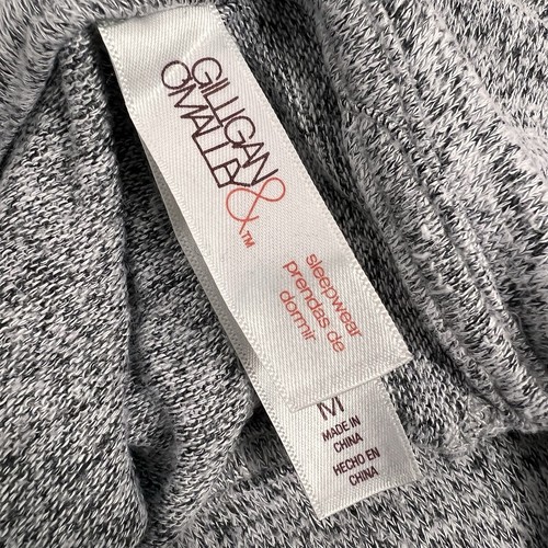 Gilligan & O'Malley Sleeping Shirt Womens Medium Cowl Neck Lightweight Knit Gray - Picture 11 of 13
