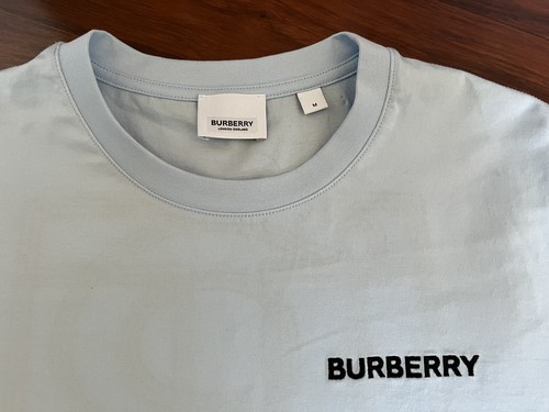 Burberry Monogram Embroidered Logo T Shirt New M Women - 第 8/11 張圖片