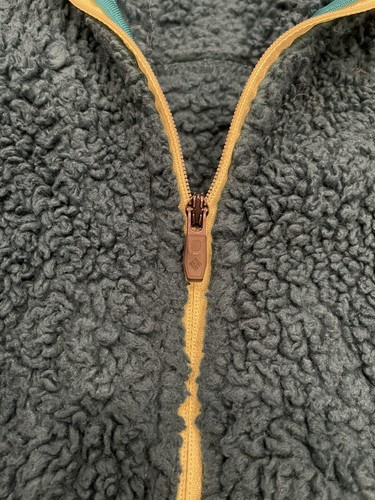 COLUMBIA Women’s Full-Zip Fleece Jacket Coat Medium Green Yellow Outdoor - Picture 5 of 12