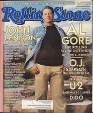 Rolling Stone November 9 2000 OAl Gore, John Lennon Remembered w/ML GD 082916DBE
