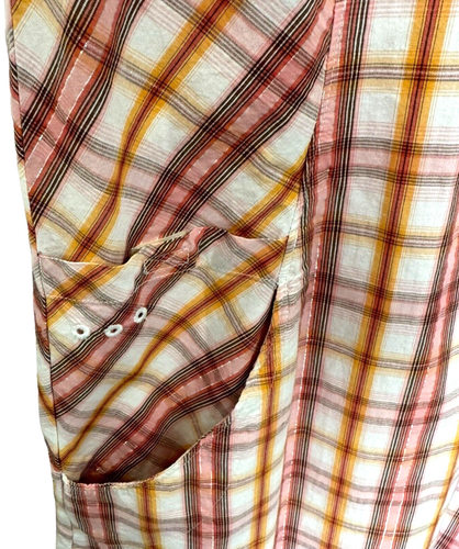 Columbia Sz M Pink Multi Plaid Super Bonehead Sleeveless Pocket Sporty Dress - Picture 4 of 9