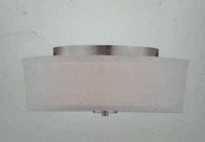 Progress Lighting Inspire 13'' Brushed Nickel 2-Light Transitional Ceiling Light