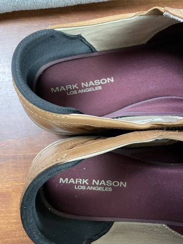 Mark Nason Men's Slip On Textured Loafers Shoes Tan Leather Size 11 - Picture 4 of 16