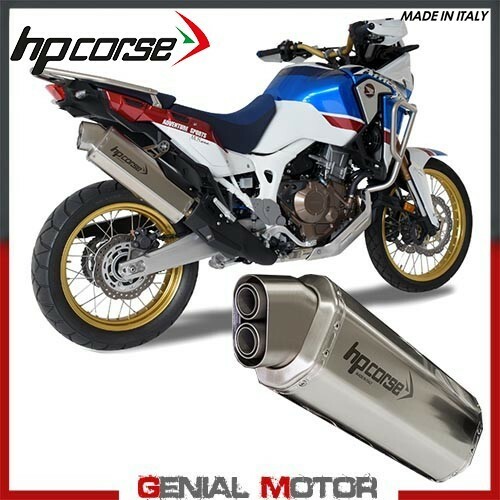 Exhaust Hp Corse 4Track Satin Honda Crf 1000 L Africa Twin 2018 18