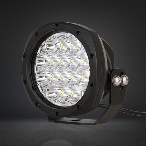 Pair 5inch LED Driving Lights Spot Round Black Offroad Truck 4x4 SUV Work Fog - Picture 2 of 13