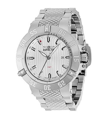 Invicta Men's 37211 Subaqua Quartz 3 Hand Silver Dial Watch Invicta Men's 37211 Subaqua Quartz 3 Hand Silver Dial Watch