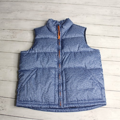Gap Boy's Sleeveless Puffer Jacket Vest Youth Size M 8 Blue Winter - Picture 2 of 7