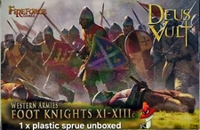 Foot Knights XI-XIIIC Deus Vult Fireforge Games 28mm 1/56 1 x Sprue Unboxed 