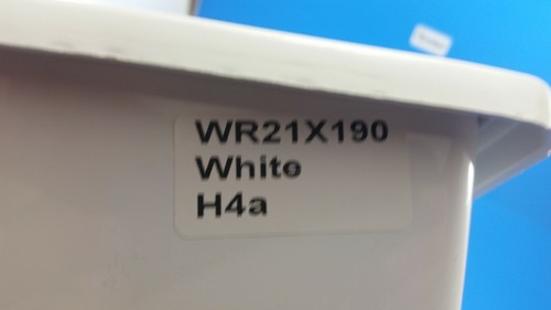 WR21X190 GE Refrigerator Lower Freezer Bin - White; H4a - Picture 3 of 3