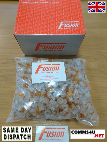 20 pack BT TELEPHONE CABLE REPAIR SPLICE JOINER 2 WIRE JELLY CRIMPS CONNECTOR 8a - Picture 1 of 2