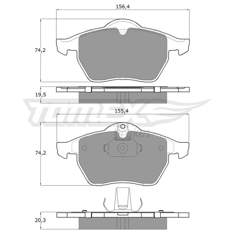 Pastillas de freno (eje delantero) para Saab 9-5 I Familiar, Berlina (1998-2009) - Imagen 3 de 4
