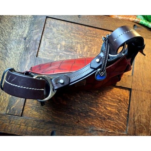 Dooney & Bourke Red Croc Embossed Mini Pouchette Shoulder Bag Vintage Y2K - Picture 9 of 10