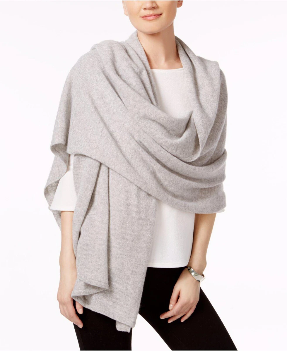 Large grey cheap cashmere scarf