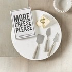 NEW! Driftwood Cheese Knife Set, Mango Wood & Stainless Steel, Includes Gift Box