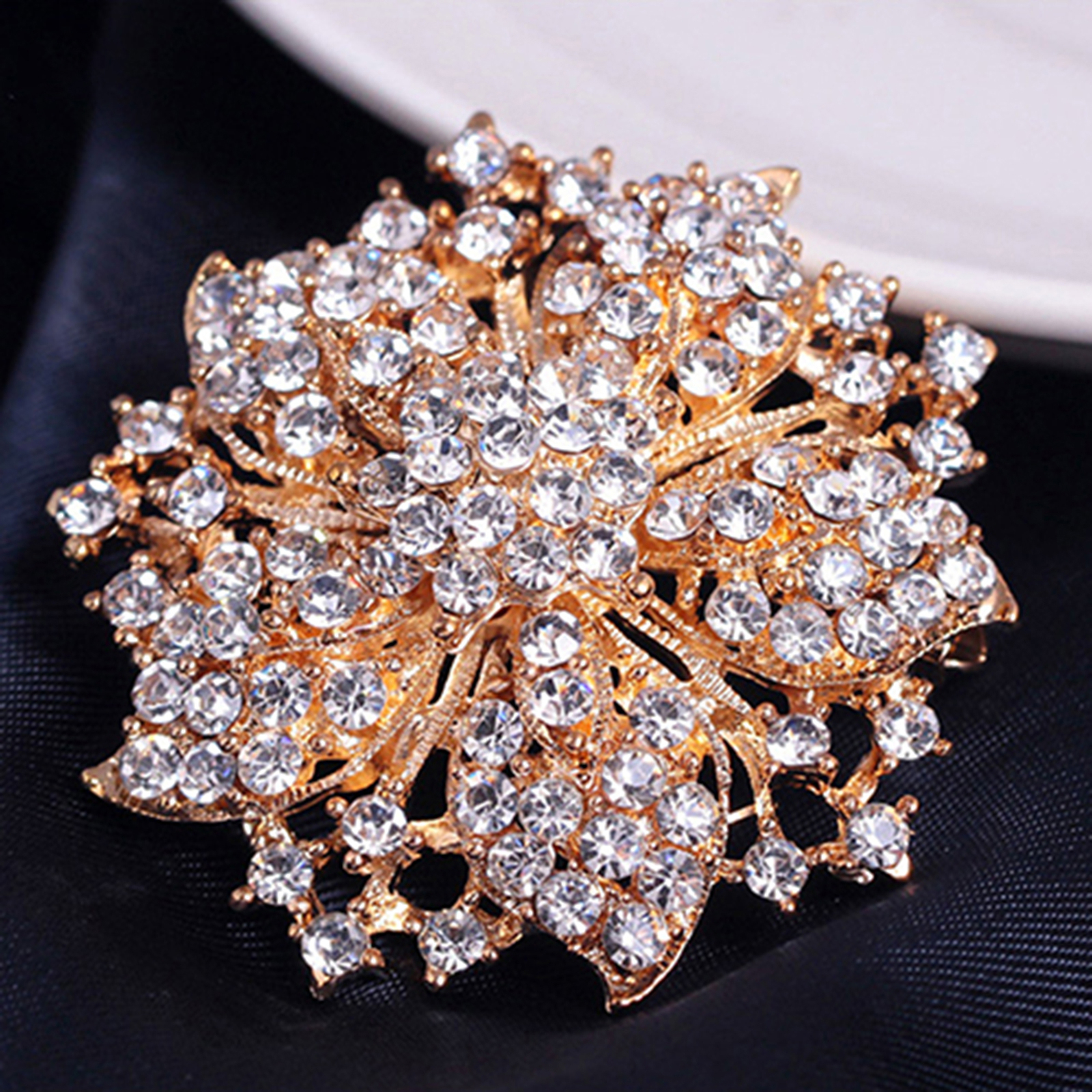 Bridesmaid Brooch Multicolor Wholesale Large Round Crystal