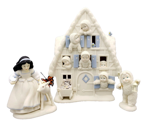 Department 56 Schneewittchen und die sieben Zwerge Snowbabies Disney, UVP 95,00 € - Bild 1 von 12