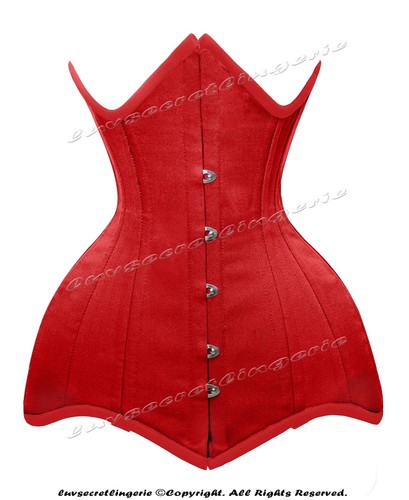 Heavy Duty 26 Double Steel Boned Waist Training Cotton Underbust Corset #8715-OT - Picture 41 of 50