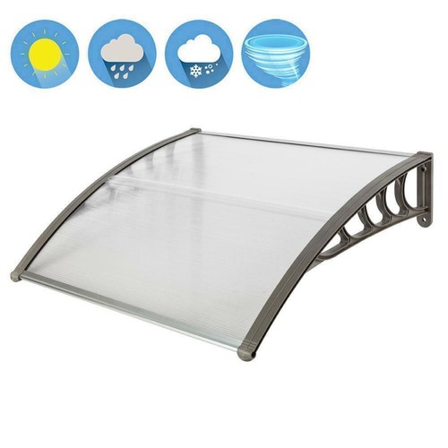 Outdoor Front Door Window Awning Patio Canopy Rain Cover UV Protected Eaves US - Picture 5 of 19
