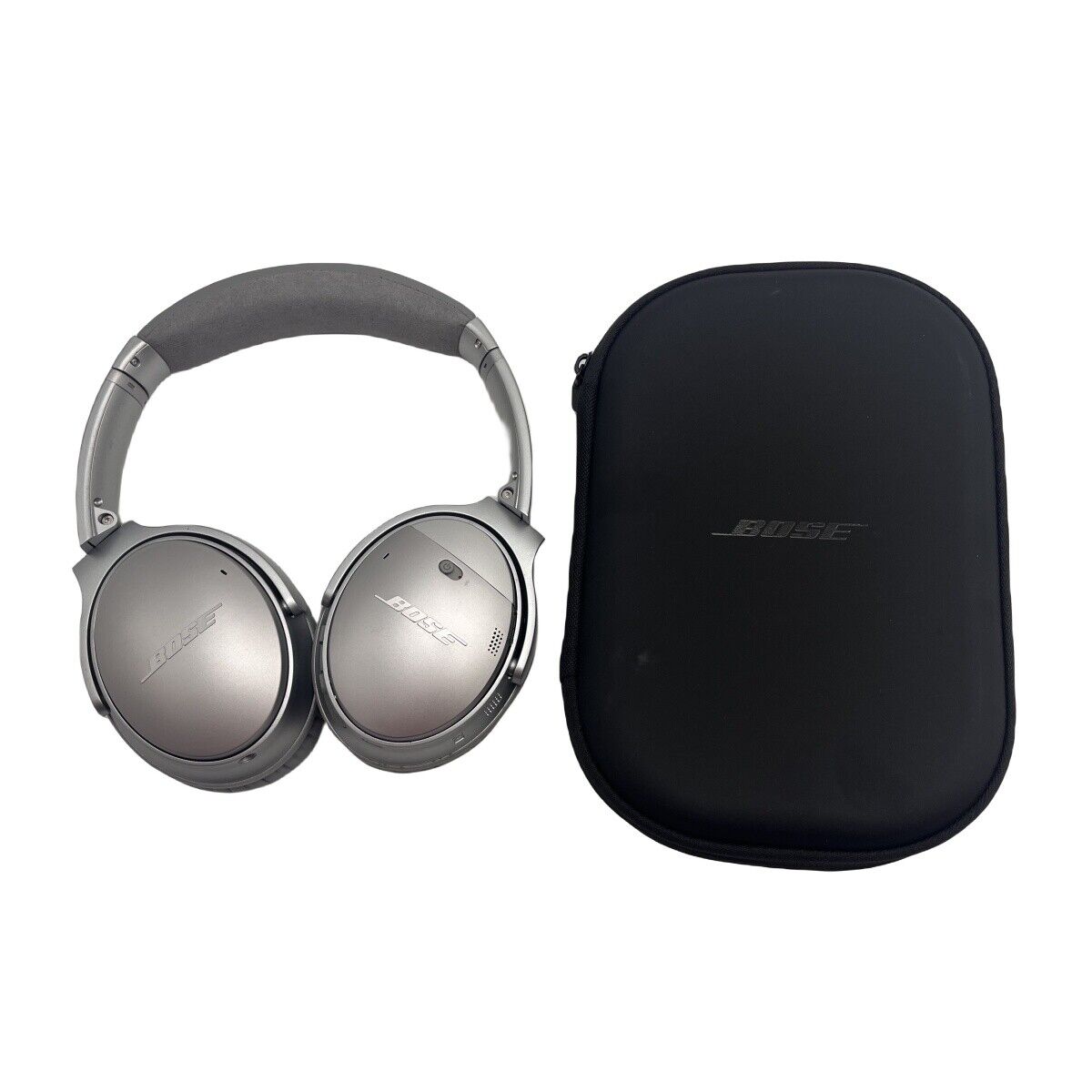 Bose QuietComfort QC35 ii Bluetooth Wireless Over-Ear Headphones - Black Silver Bose QuietComfort QC35 ii Bluetooth Wireless Over-Ear Headphones - Black Silver