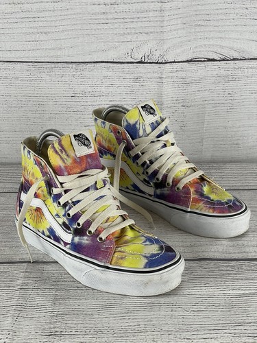 Vans Sk8-Hi Tapered Washed Tie Dye True White Skate Shoes Women's 8.5 Mens 7 - Bild 1 von 10
